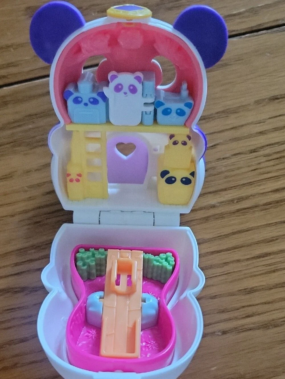 2020 Mattel Polly Pocket Panda Bear Playset. 3.5